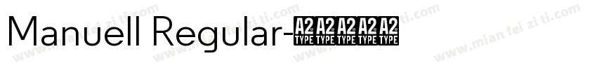Manuell Regular字体转换